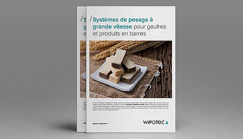 Systèmes de pesage à grande vitesse pour gaufres et produits en barres 
