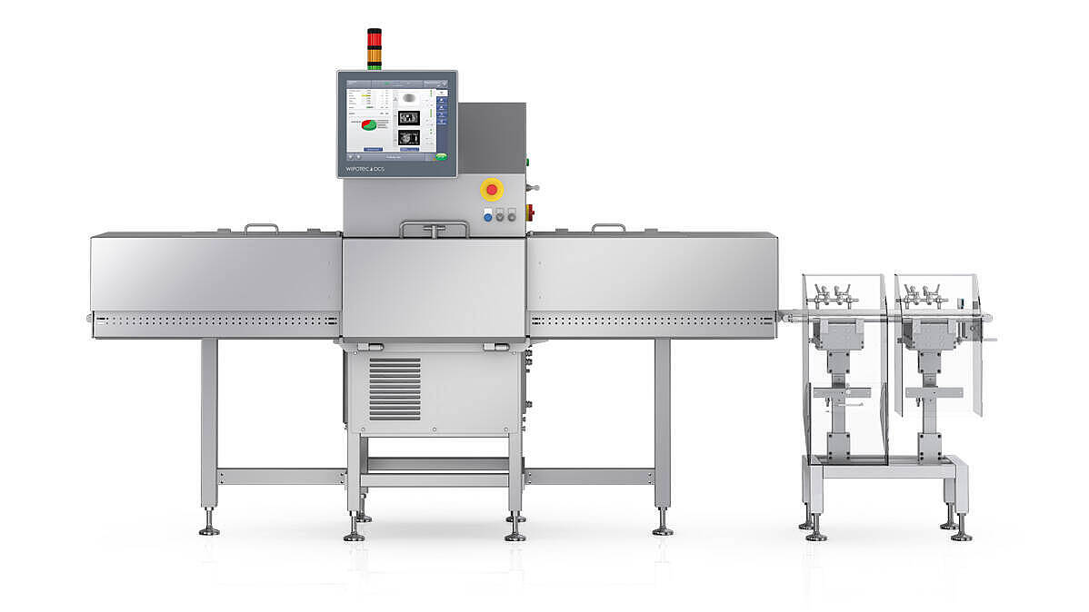 Combination solution: X-ray scanner and vision inspection X-ray inspection and vision inspection system in one unit: SC-V front view