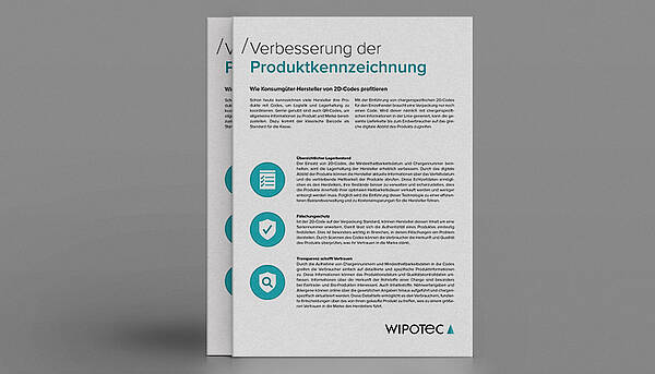 Flyer: Verbesserung der Produktkennzeichnung