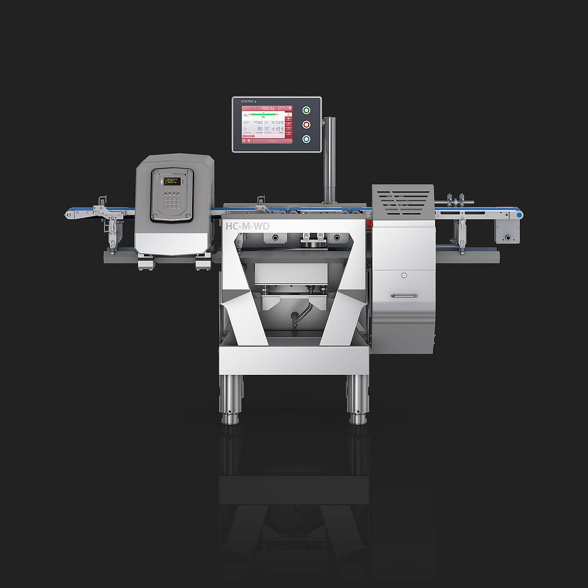 Checkweigher and metal detector HC-M-WD-MDi front view