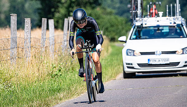 Jule Märkl bei der Oderrundfahrt