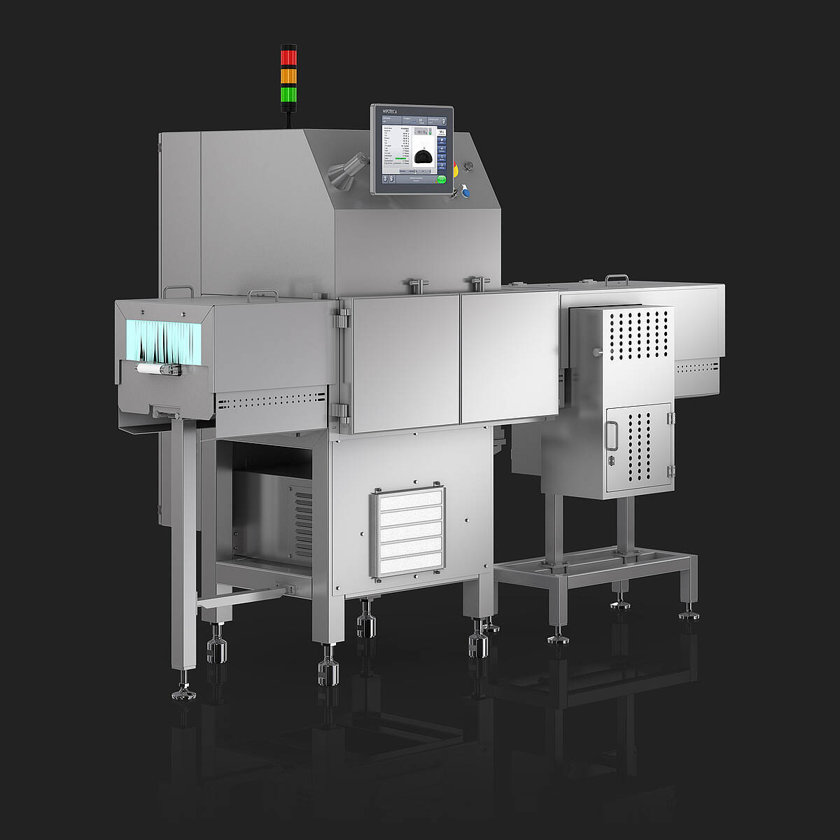 X-ray inspection and checkweigher in one unit: SC-W left view