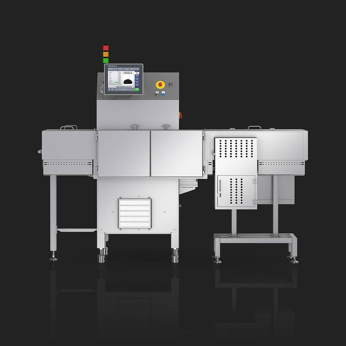 Röntgenscanner und Kontrollwaage in einer Einheit: SC-W Frontansicht