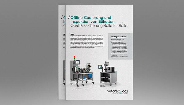 Offline-Codierung und Inspektion von Etiketten