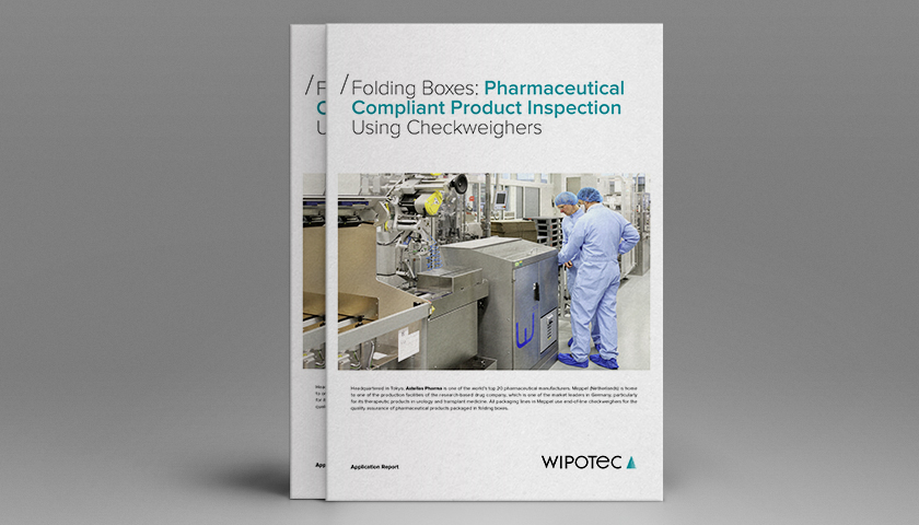 Folding boxes: Pharmaceutical compliant product inspection using checkweighers