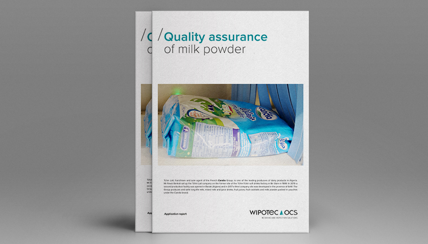 Application report: Quality assurance of milk powder