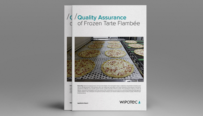 Application report: Quality assurance of frozen tarte flambée using dynamic checking and inspection systems