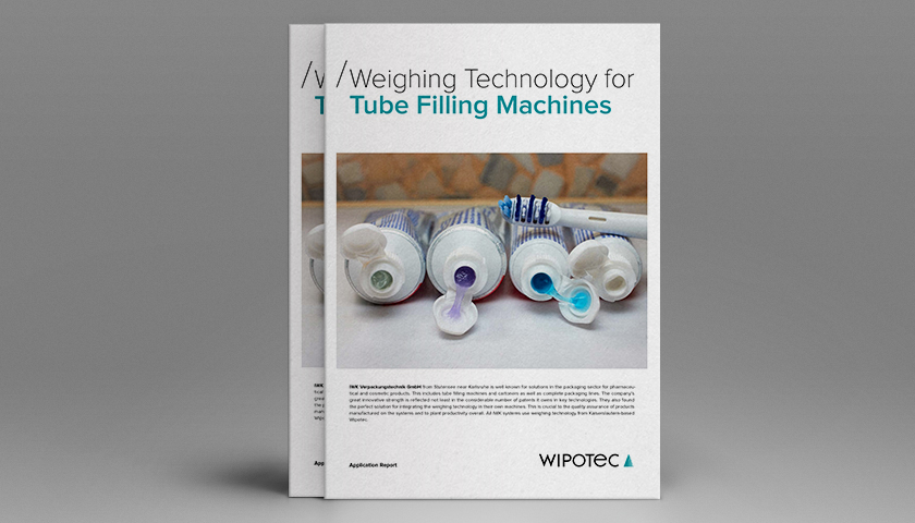 Weighing technology for tube filling machines