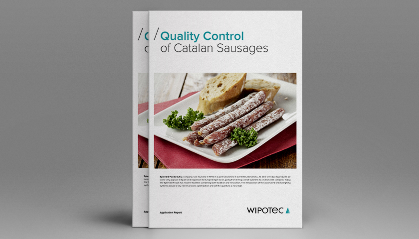 Application report: Quality control of dry-cured sausages with checkweighers