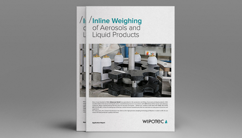 Inline weighing of aerosols and liquid products