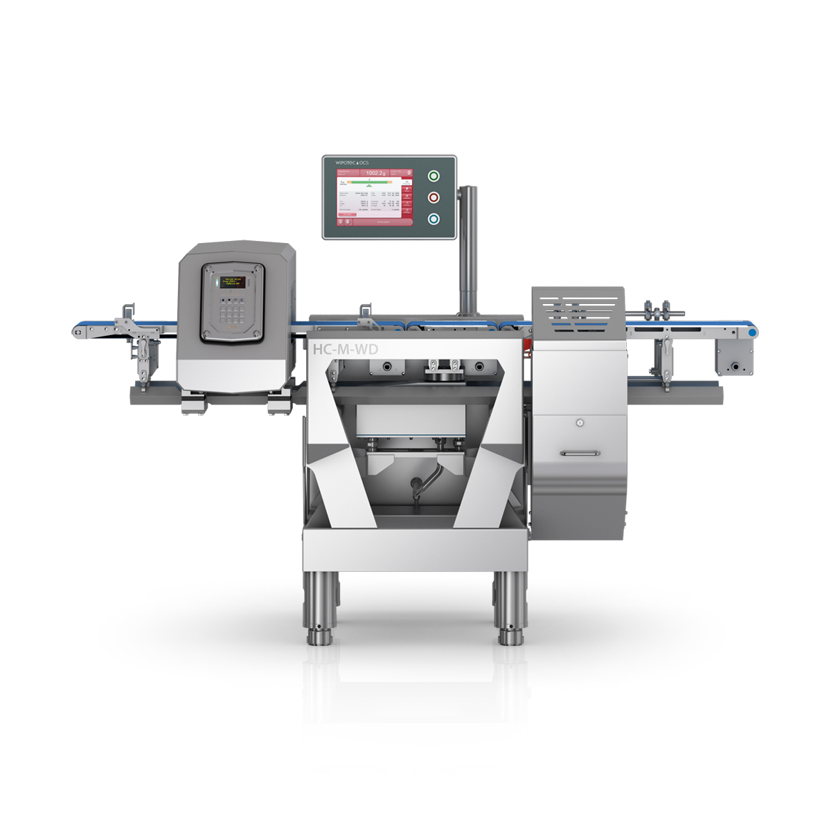 Weighing and metal detection at highest hygiene requirements